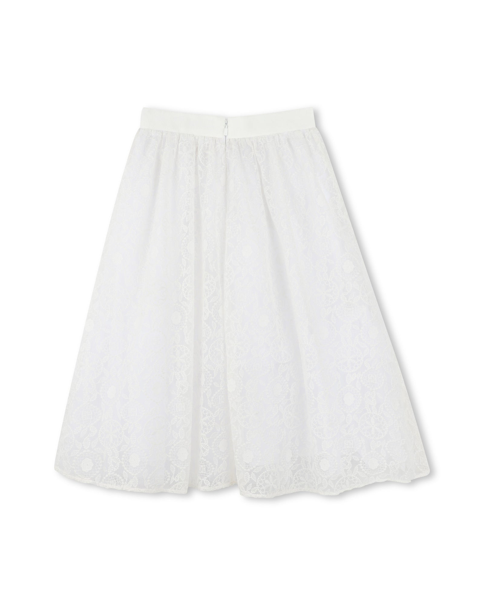 Jupe en broderie - Blanc