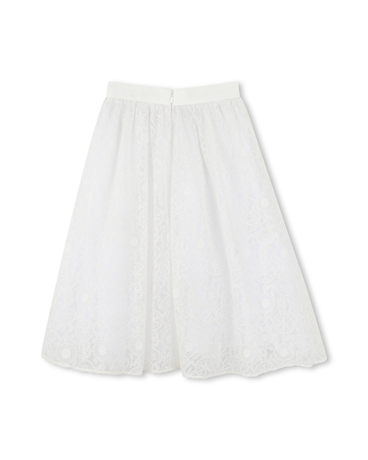 Jupe en broderie - Blanc