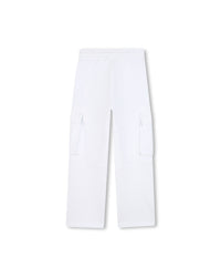 Pantalon à taille élastiquée - Blanc
