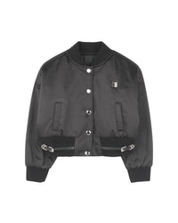 Blouson à fermeture pressionnée - Black
