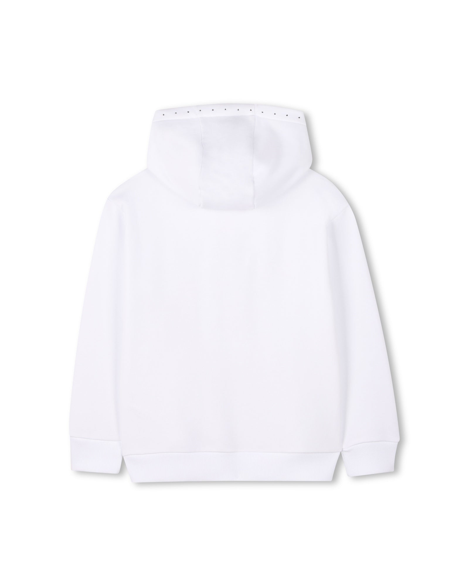 Cardigan à capuche en molleton - Blanc