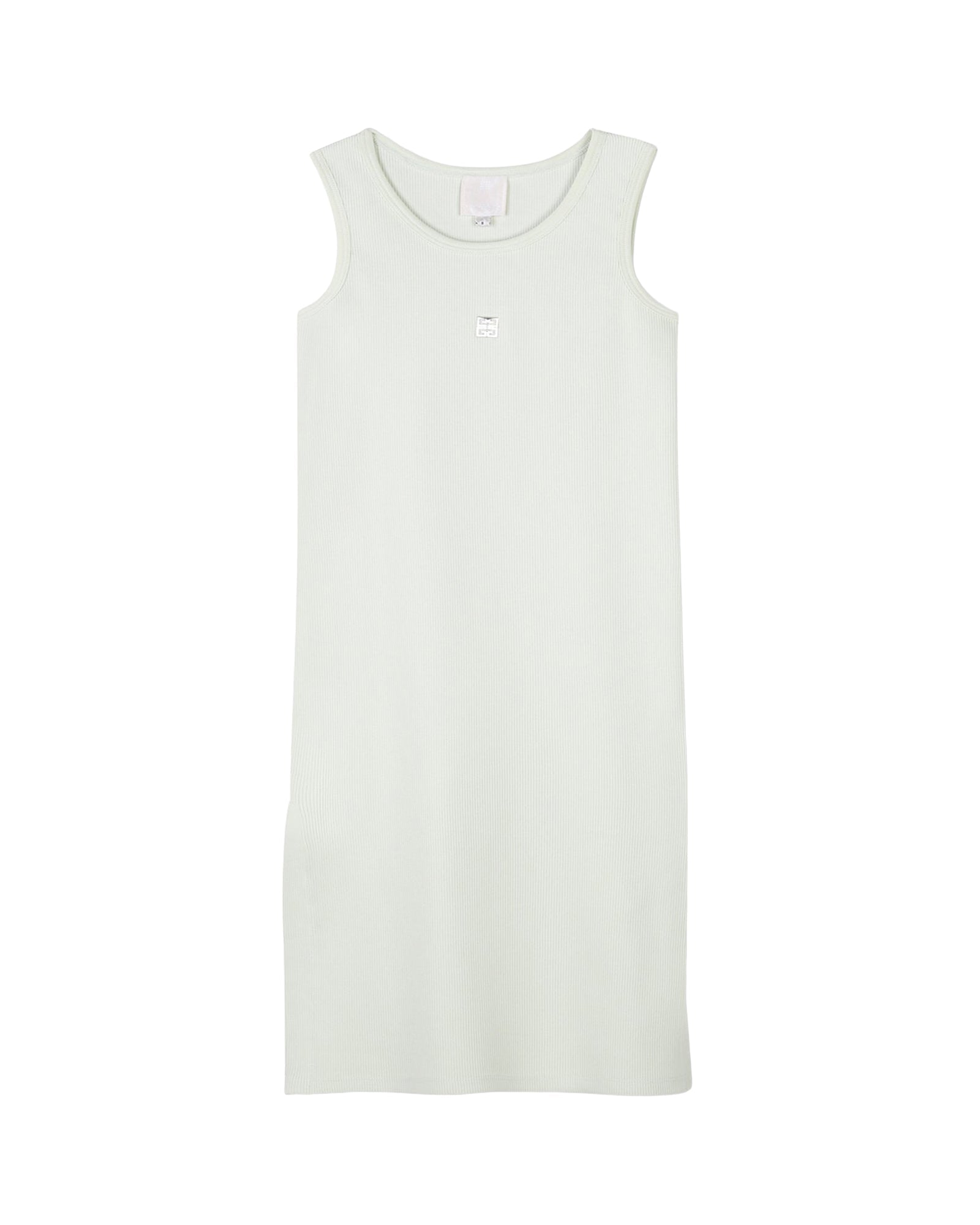 Robe à broderies en coton - Canary Green