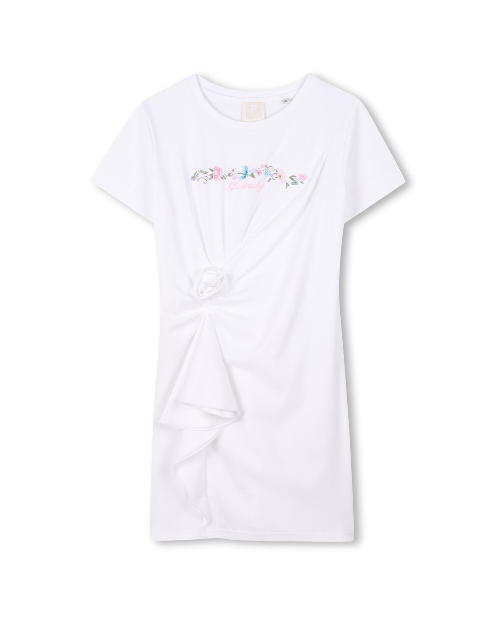 Robe avec impression en coton - Blanc