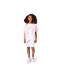 Robe avec impression en coton - Blanc