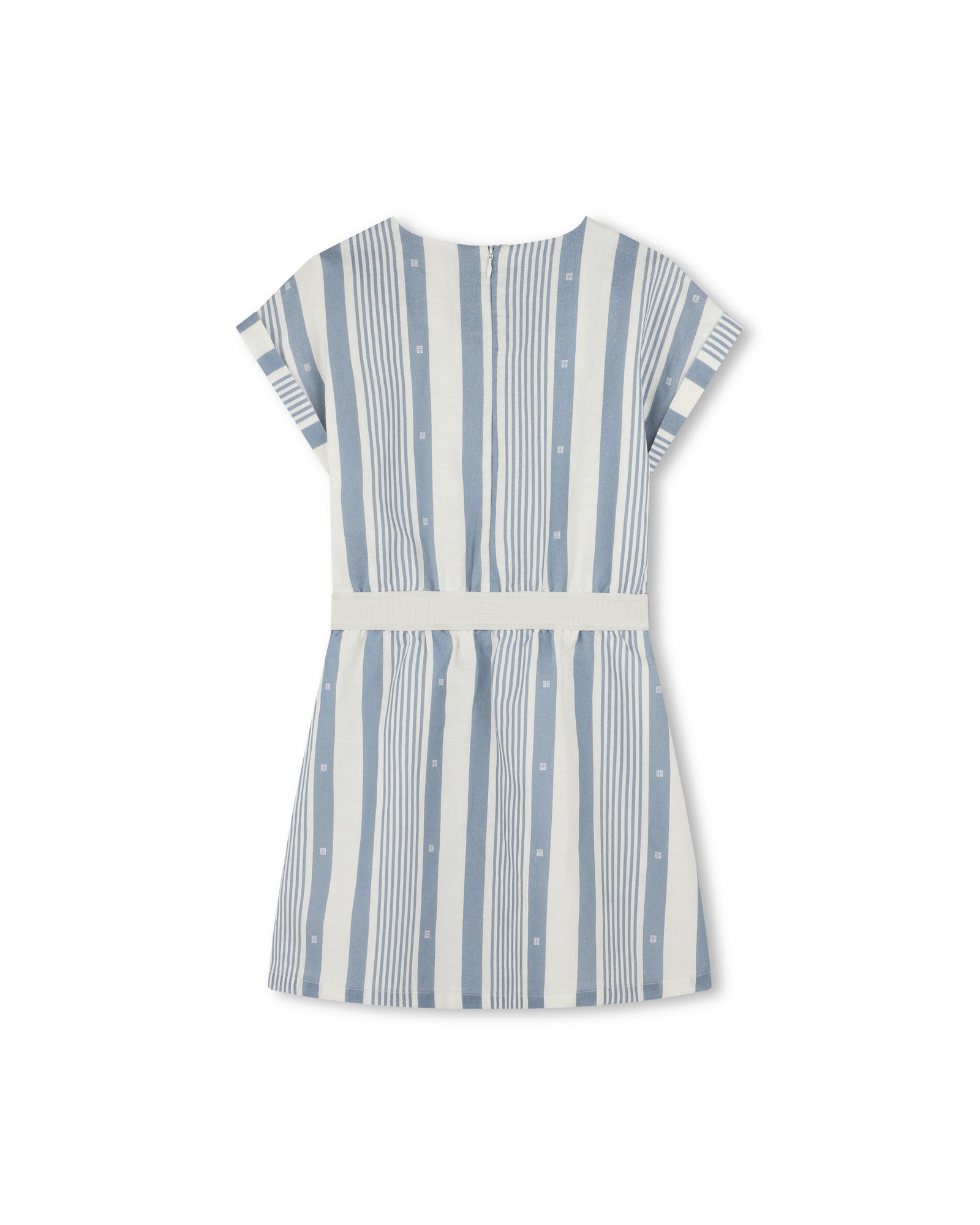 Robe en rayures en lin - Bleu Blanc
