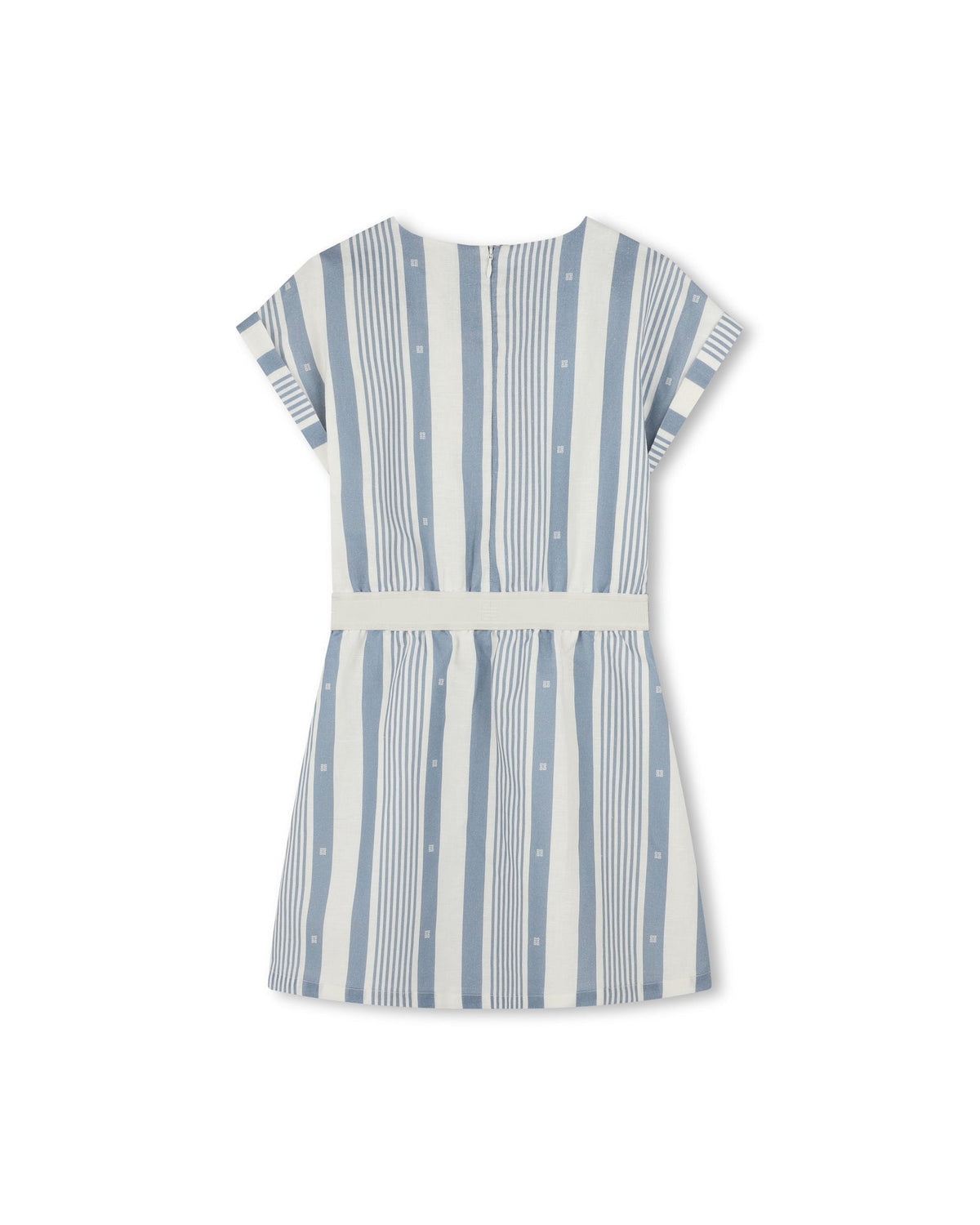 Robe en rayures en lin - Bleu Blanc
