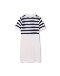 Robe en tricot à rayures - Unique