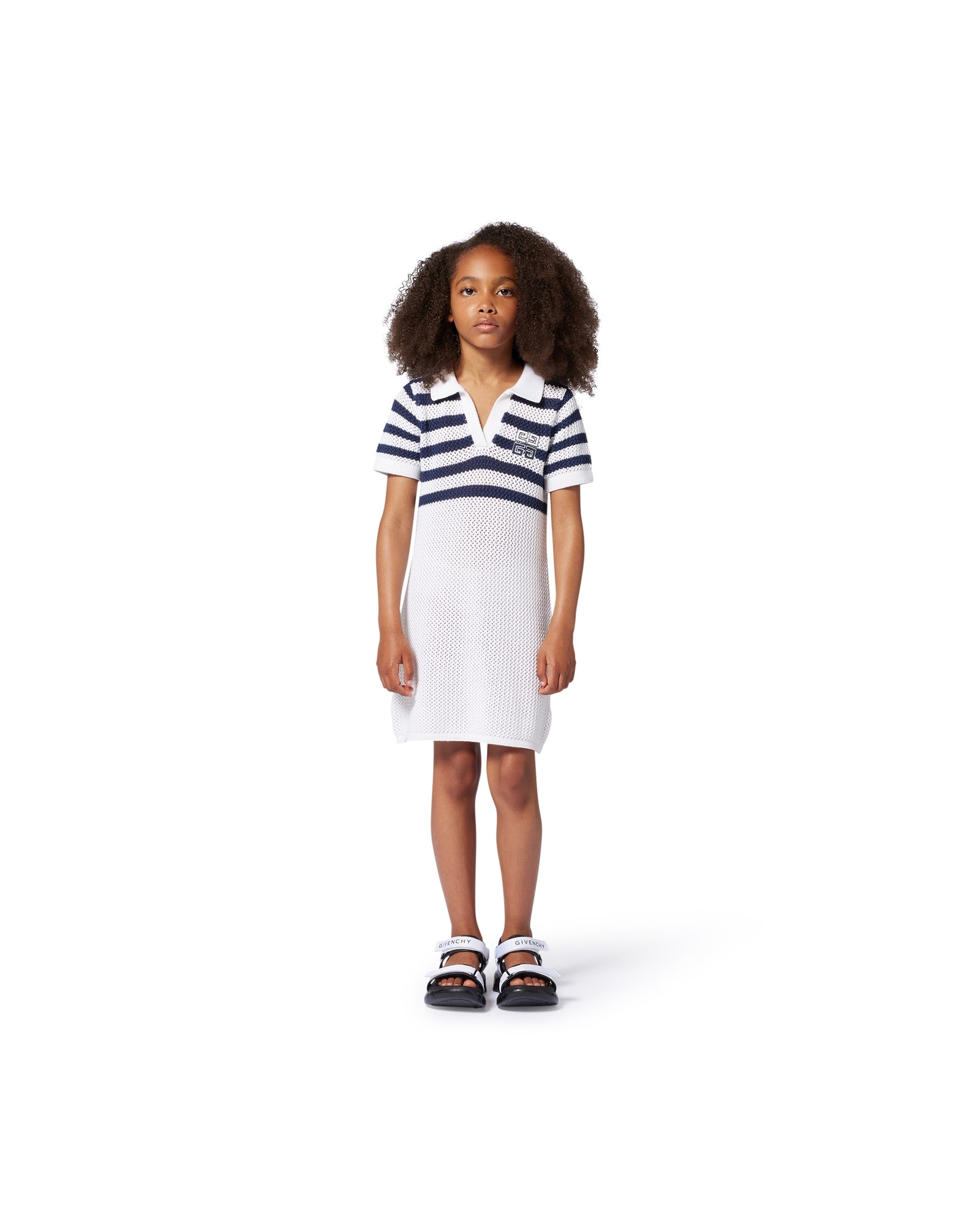 Robe en tricot à rayures - Unique