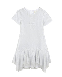 Robe en résille avec strass - Silver