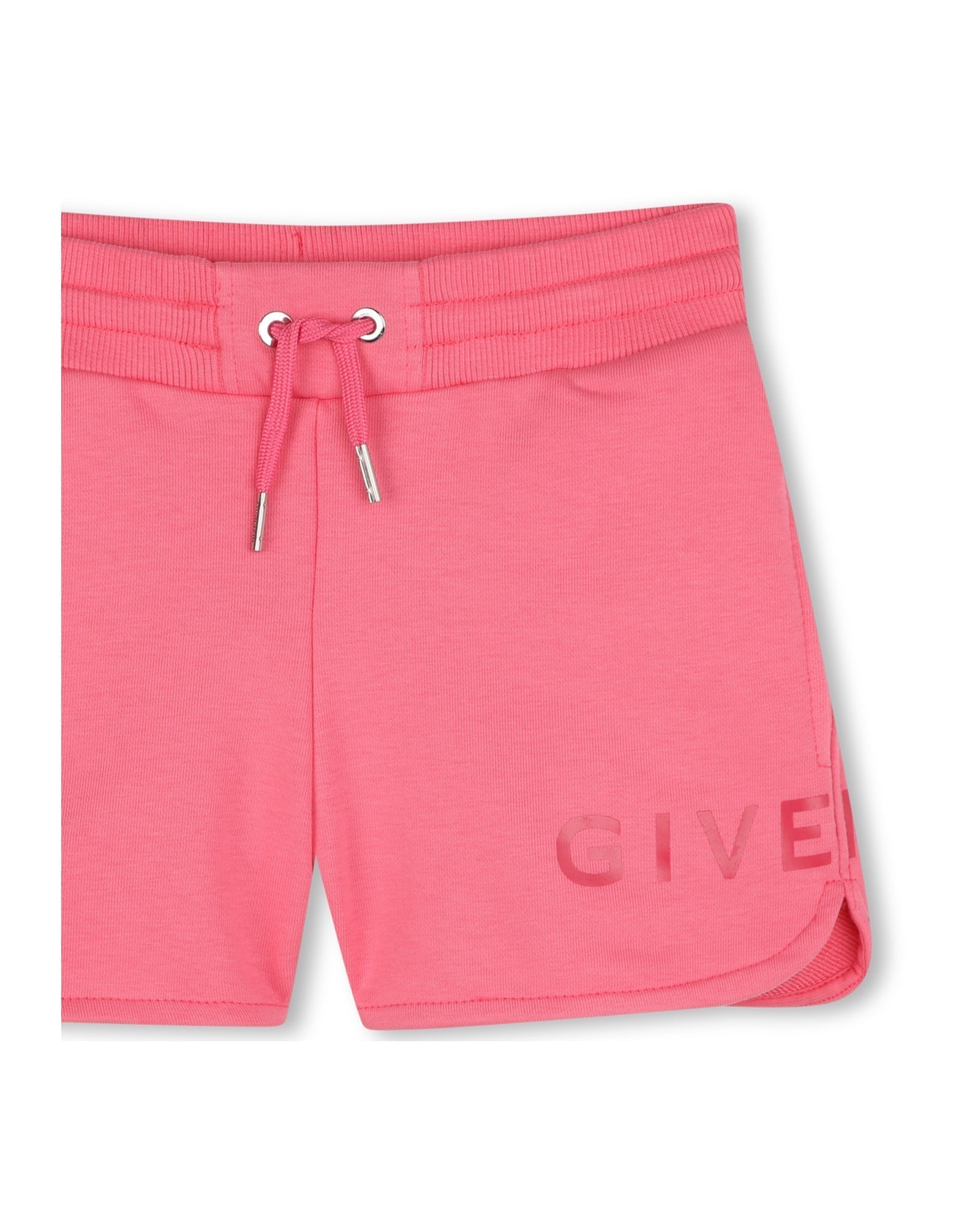 Elasticated cotton shorts - Sorbet pink