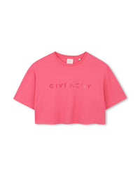 T-shirt with cotton print - Rose Sorbet
