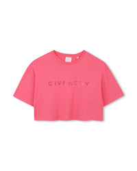 T-shirt avec impression en coton - Rose Sorbet