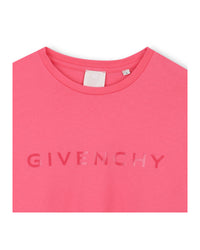 T-shirt with cotton print - Rose Sorbet