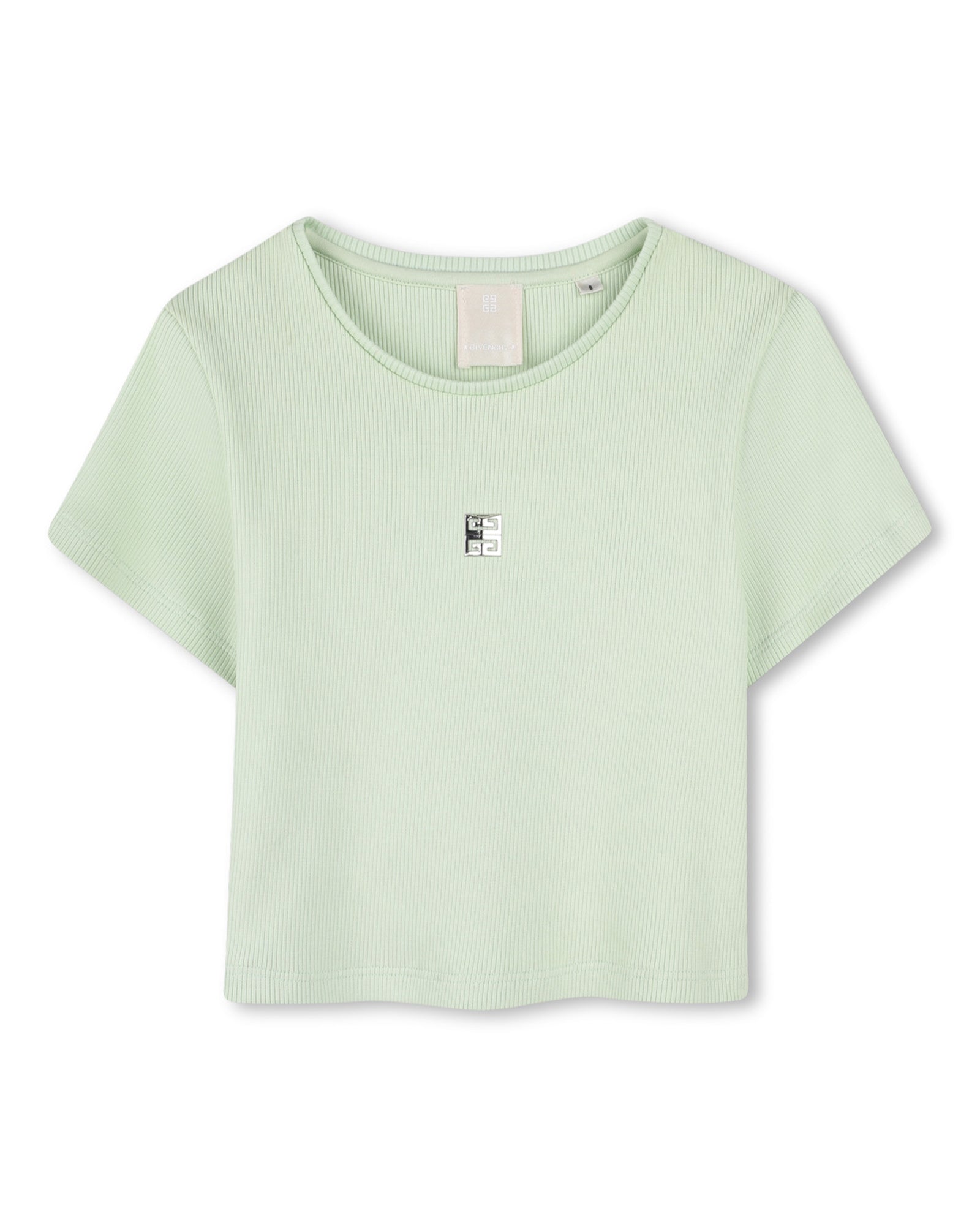 Embroidered T-shirt - Canary Green
