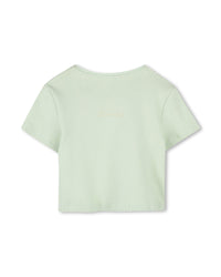 Embroidered T-shirt - Canary Green