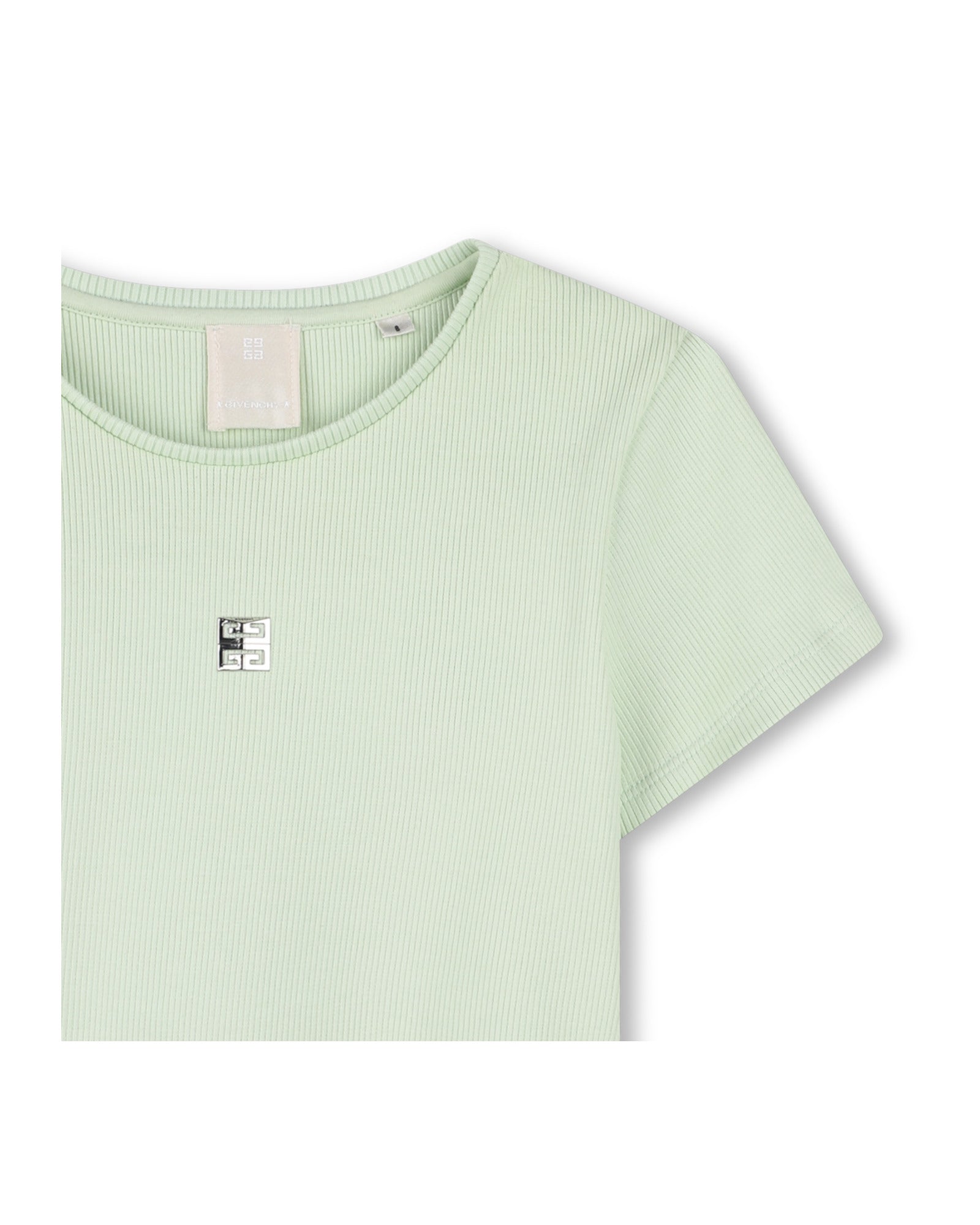 Embroidered T-shirt - Canary Green