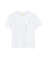 T-shirt avec broderie - Blanc