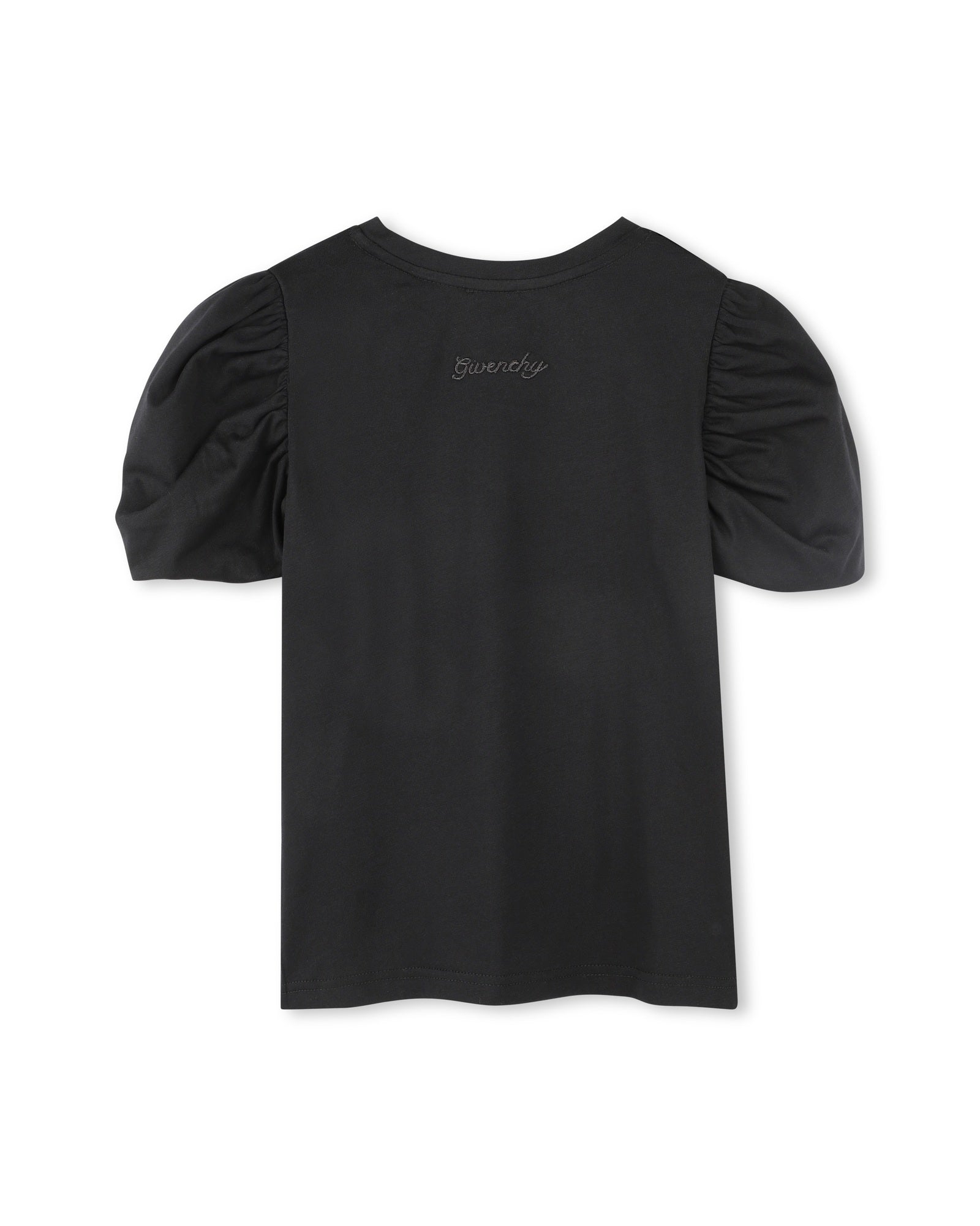 T-shirt avec broderie en coton - Black