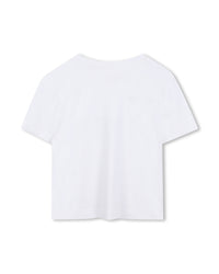 T-shirt avec broderie en coton - Blanc