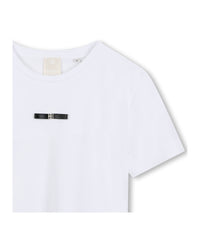 T-shirt avec broderie en coton - Blanc