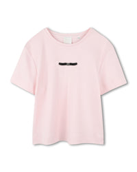 T-shirt avec broderie - Marshmallow