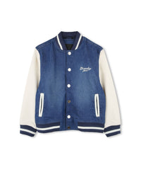 Bomber bicolore en chevron - Denim Blue