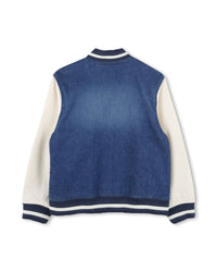 Bomber bicolore en chevron - Denim Blue
