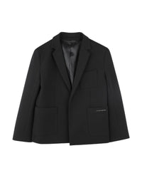 Veste de costume en maille milano - Black
