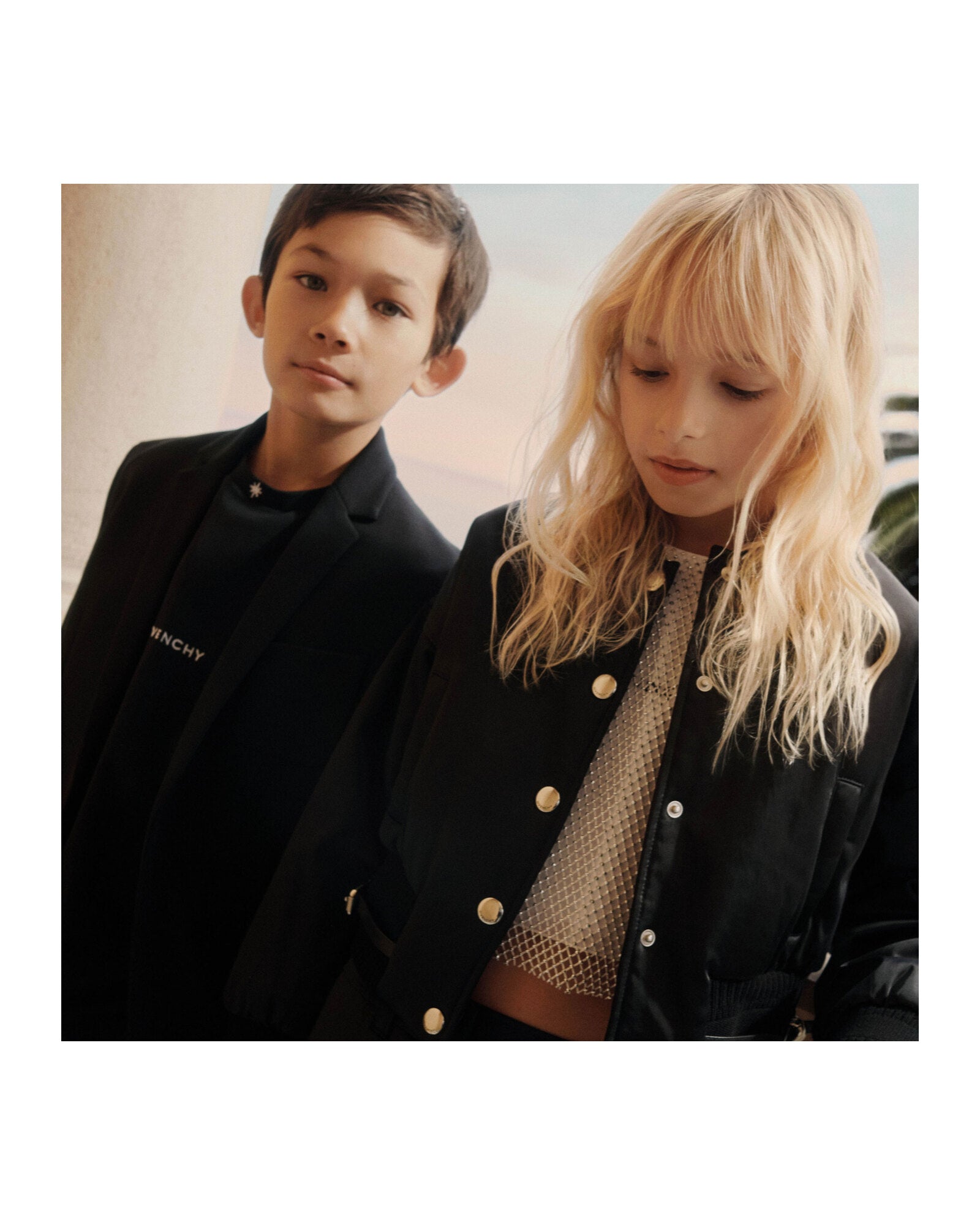 Veste de costume en maille milano - Black