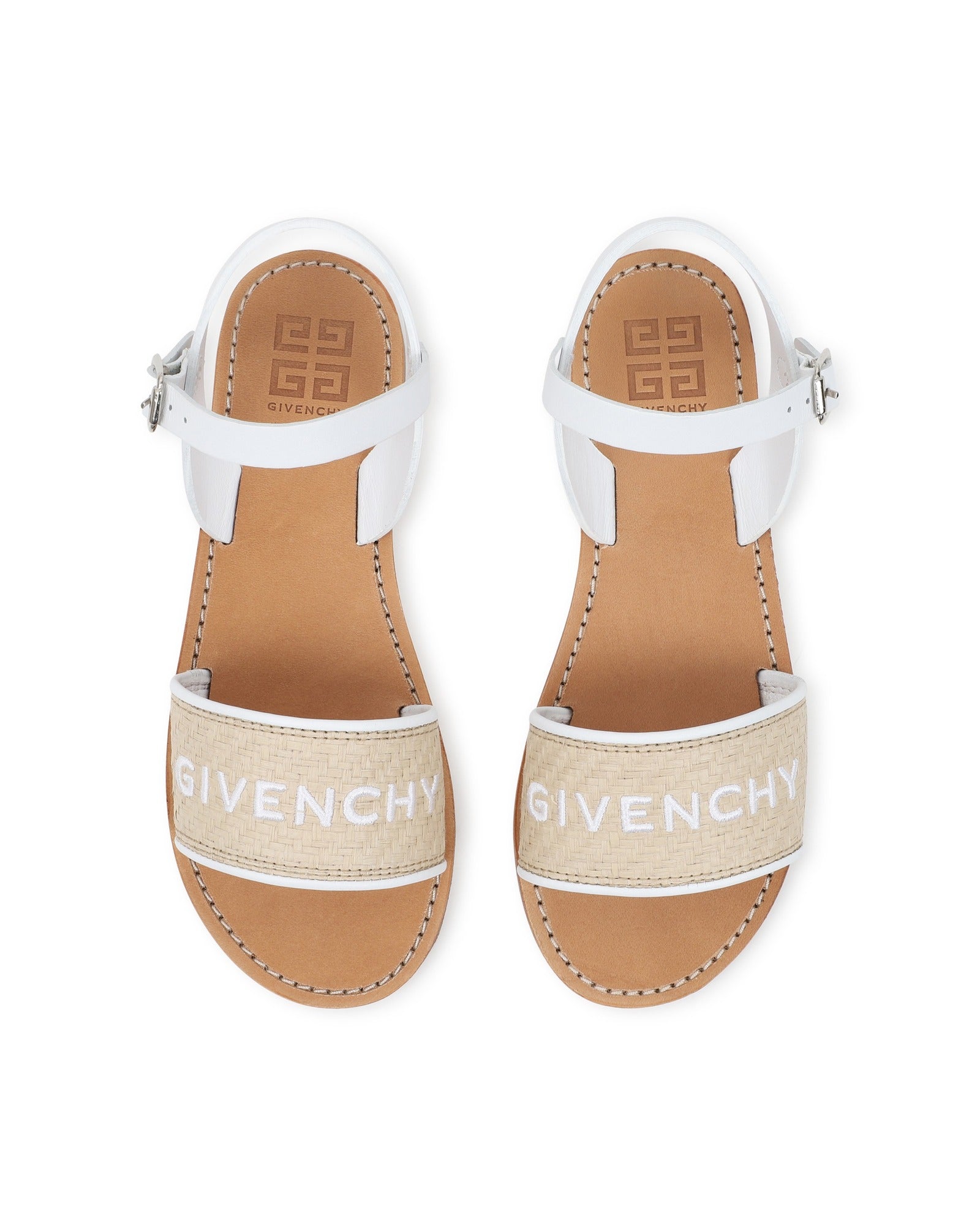 Sandales en cuir - Blanc