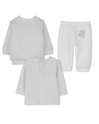 ENS.T-SHIRT+PANTALON+CARDIGAN