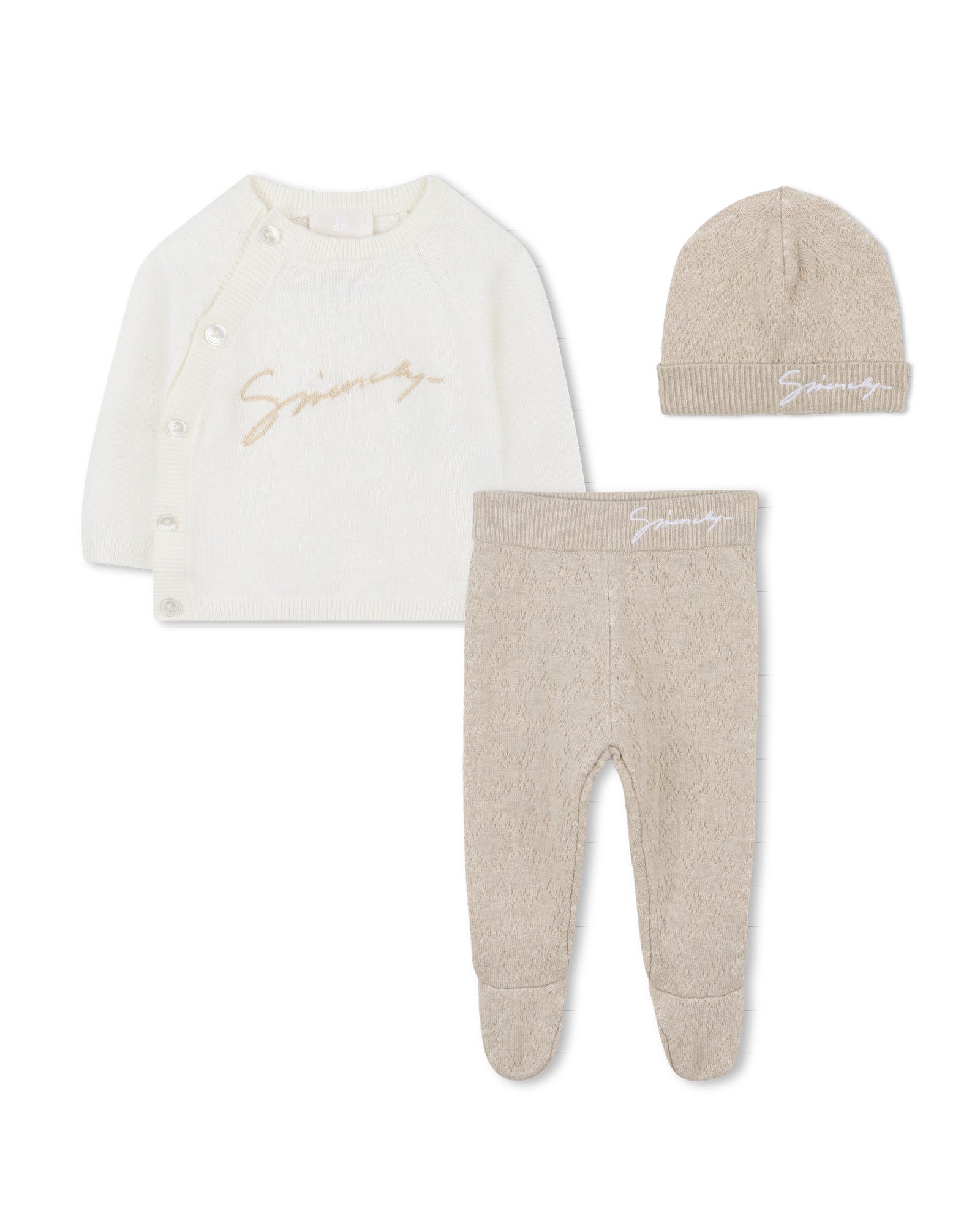ENS. CARDIGAN+PANTALON+BONNET