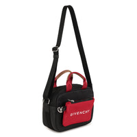 Shoulder bag with contrasting pockets - Black