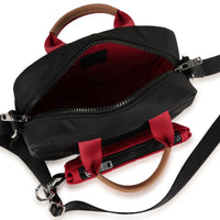 Shoulder bag with contrasting pockets - Black
