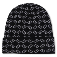 Bonnet réversible en coton - Black