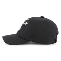 Casquette à logo brodé en coton - Black