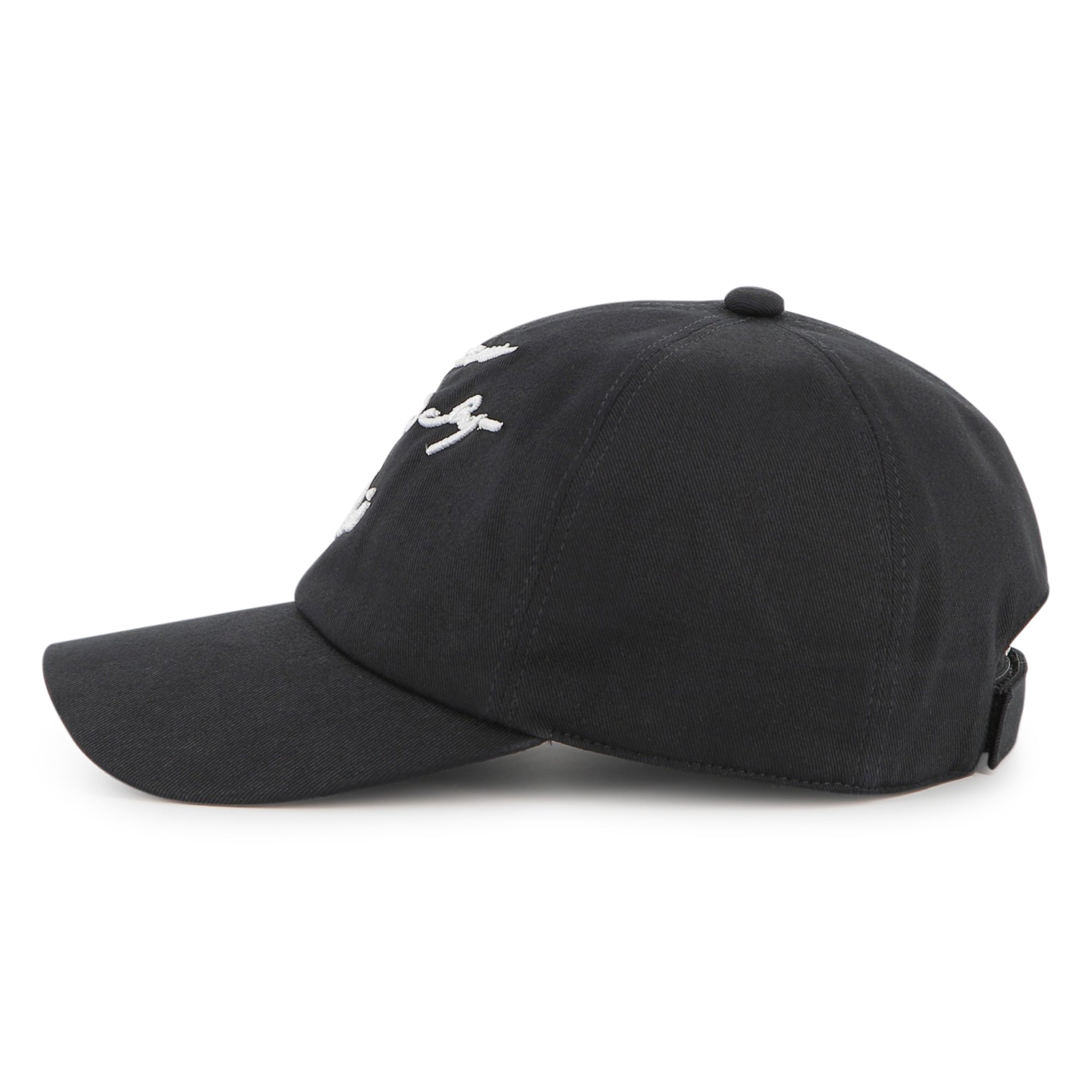 Casquette à logo brodé en coton - Black