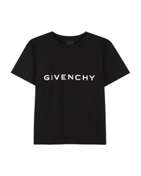 T-shirt droit à logo - Black