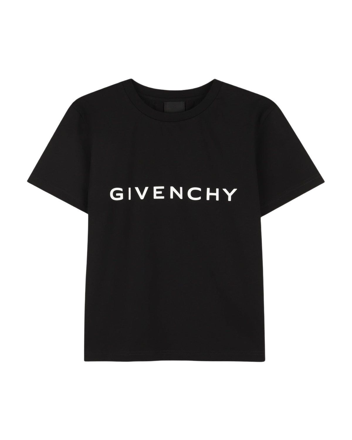 T-shirt droit à logo - Black