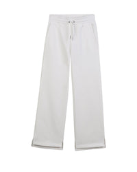Pantalon brodé taille élastiquée - Offwhite
