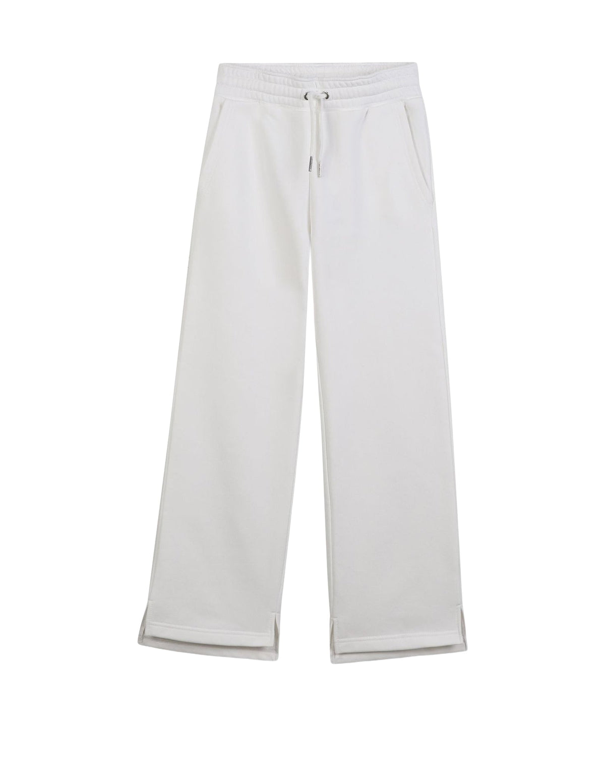 Pantalon brodé taille élastiquée - Offwhite