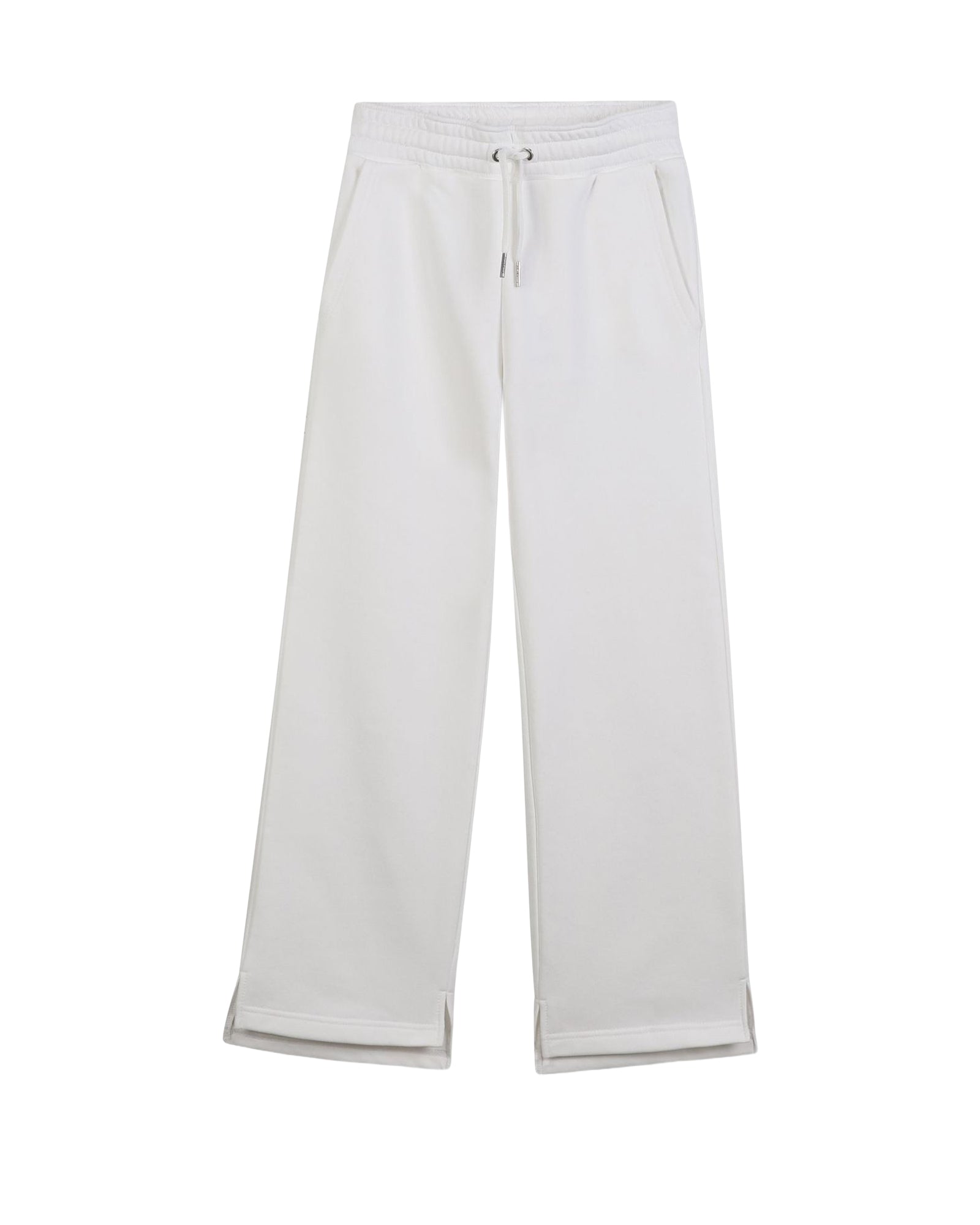 Cotton embroidered trousers - Off White