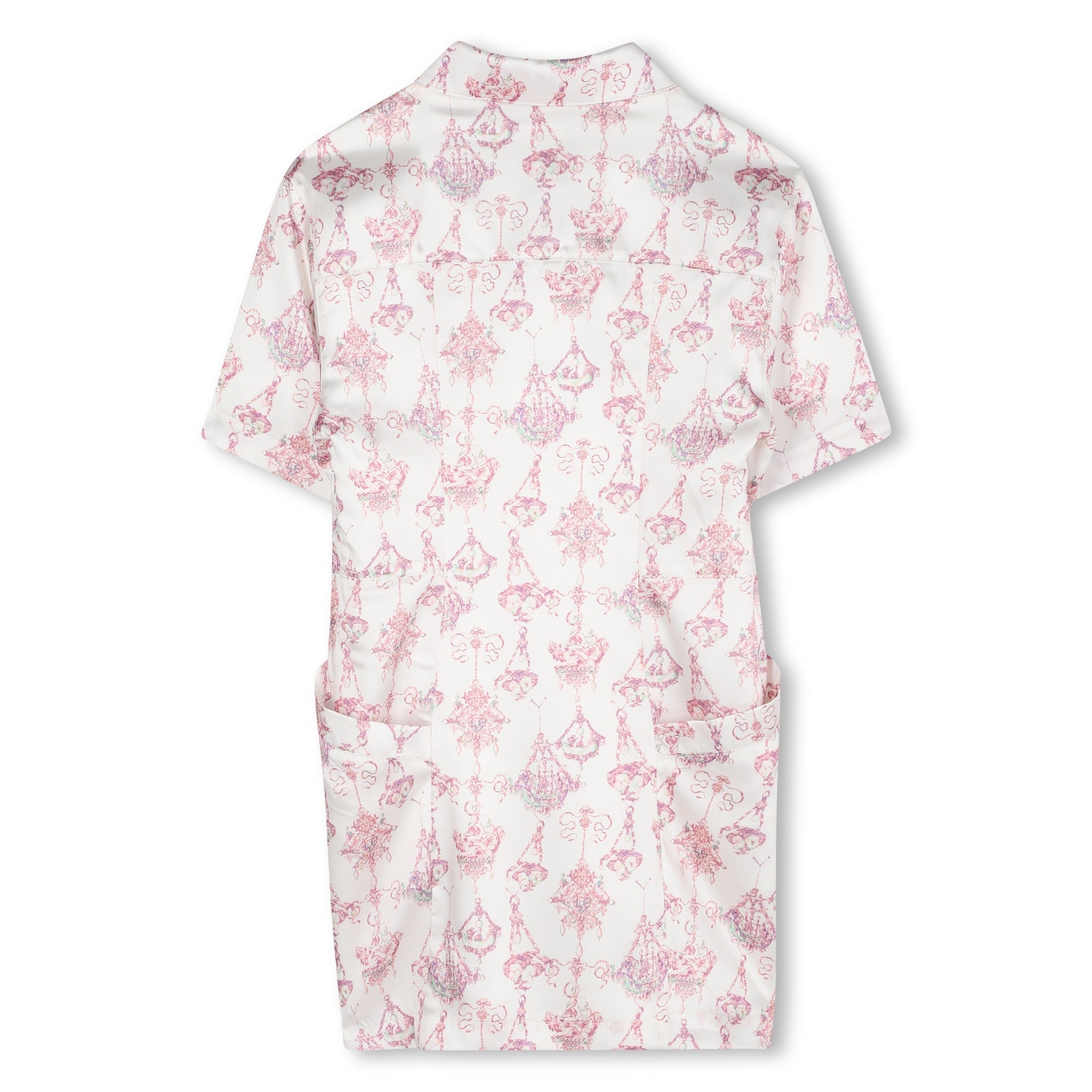 Robe chemise col polo à motif jacquard - Unique