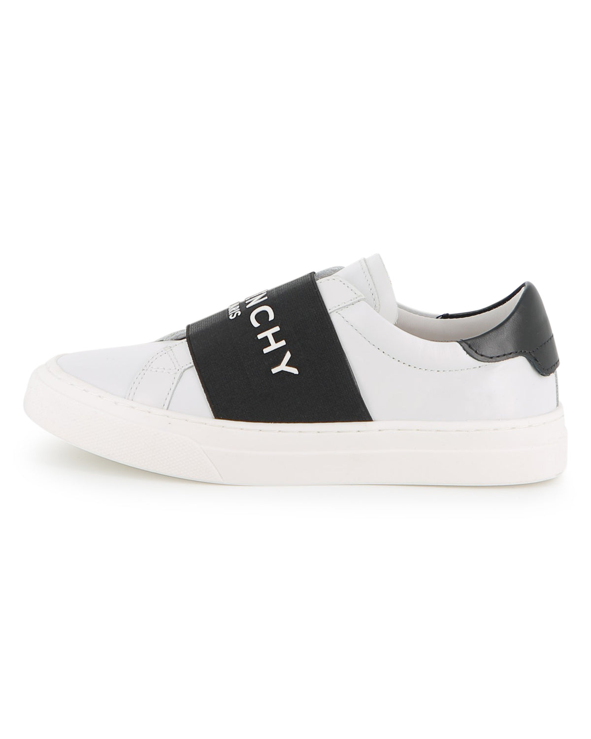 Baskets en cuir - Blanc Noir