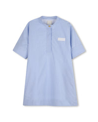 Robe chemisier à rayures - Bleu Ecru