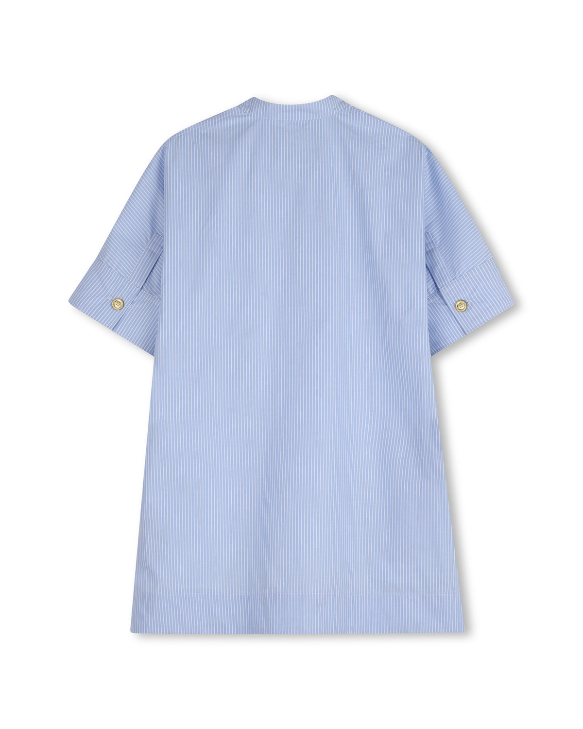 Robe chemisier à rayures - Bleu Ecru