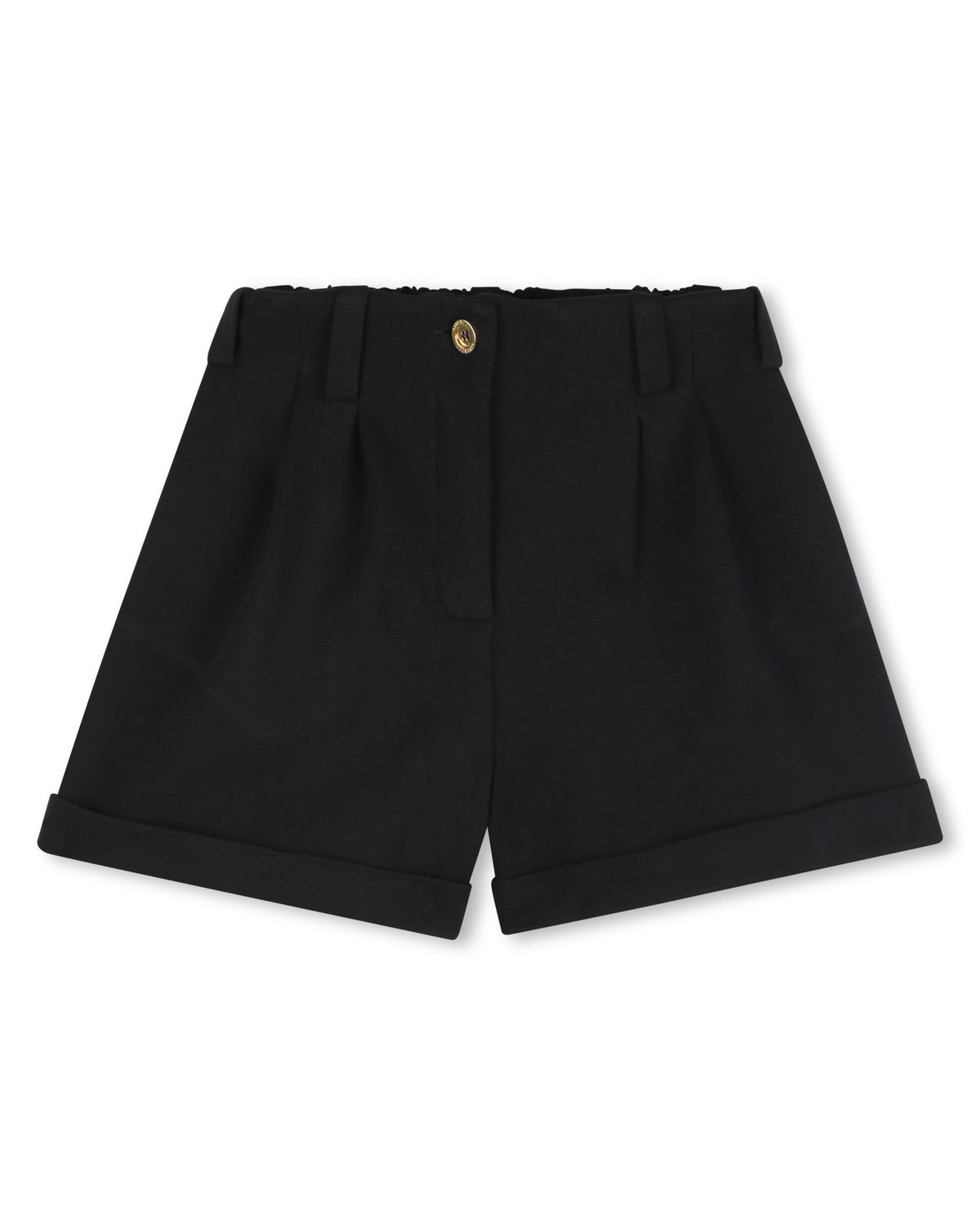 Bermuda à ceinture à pinces - Black