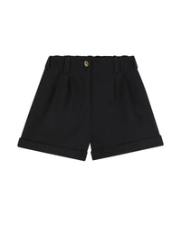Bermuda à ceinture à pinces - Black