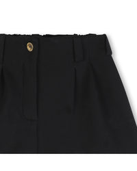Bermuda à ceinture à pinces - Black