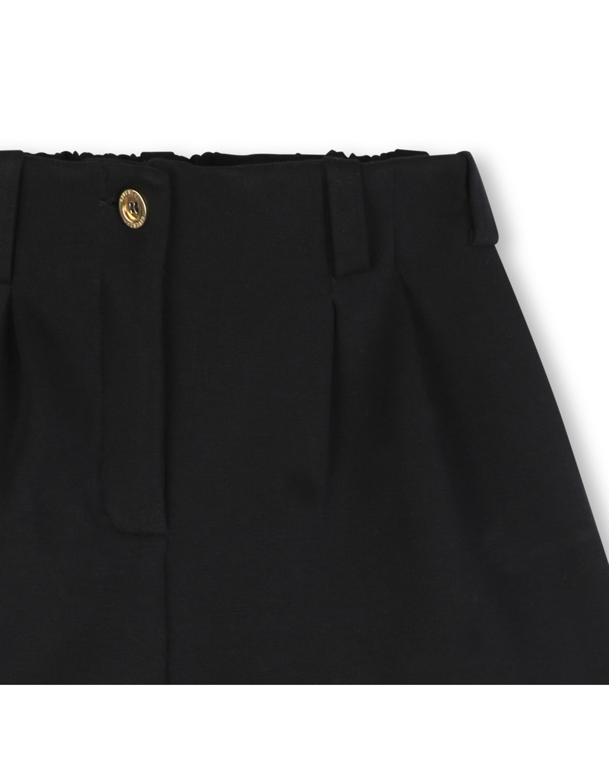 Bermuda à ceinture à pinces - Black